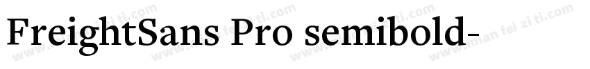 FreightSans Pro semibold字体转换